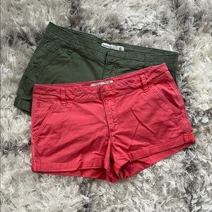 Abercrombie & Fitch low rise Women's Shorts. Size 6. 2 pairs for $30